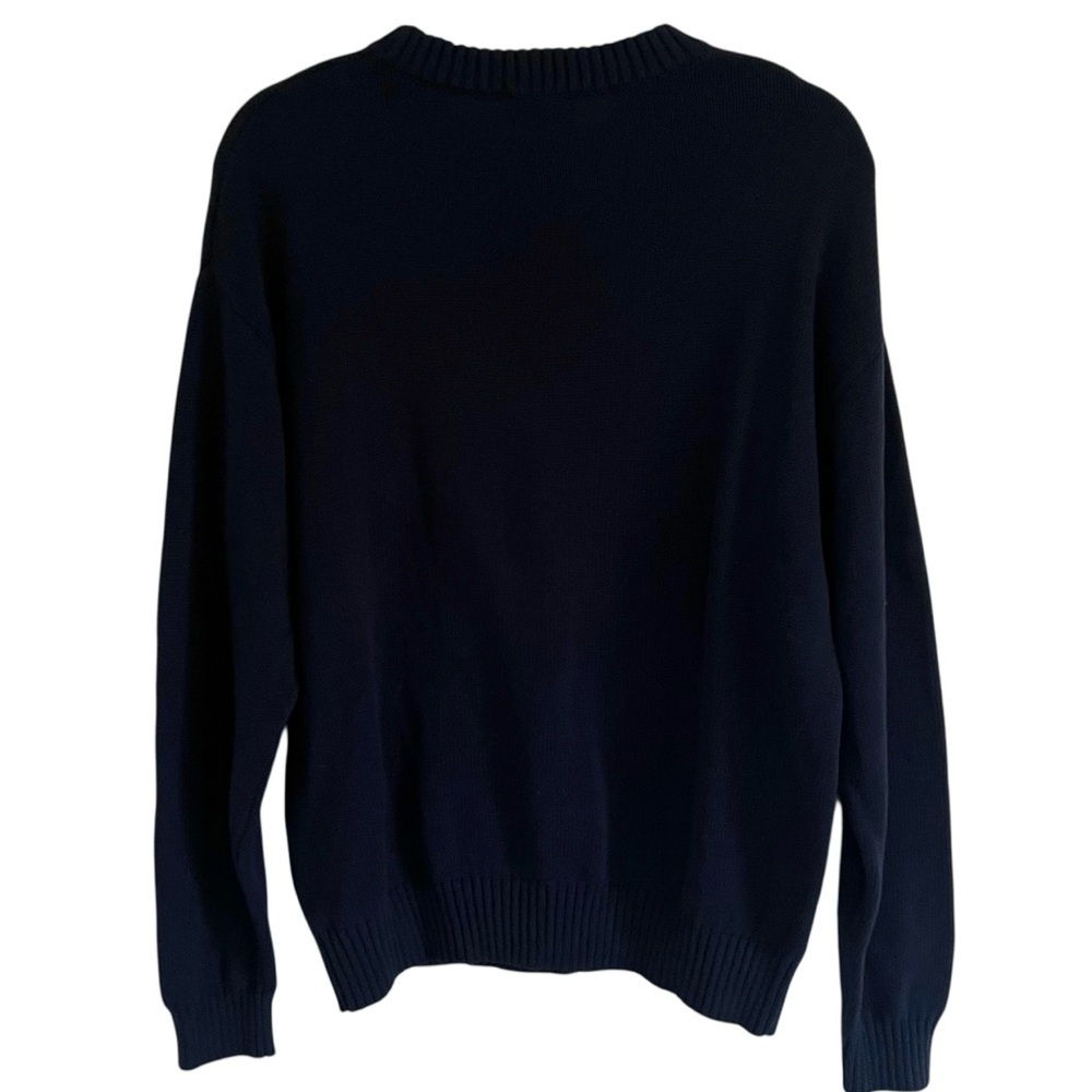 Edikted Blue 1976 Billiards Cotton Graphic Crewneck Sweater NWT Medium - Picture 2 of 10